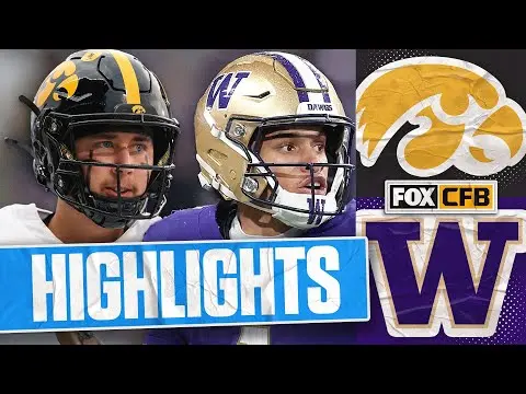 No. 20 Iowa Hawkeyes vs Washington Huskies Highlights 🏈 FOX College Football