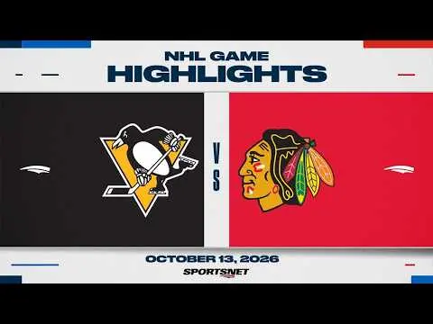 NHL Highlights | Penguins vs. Blackhawks - October 13, 2026