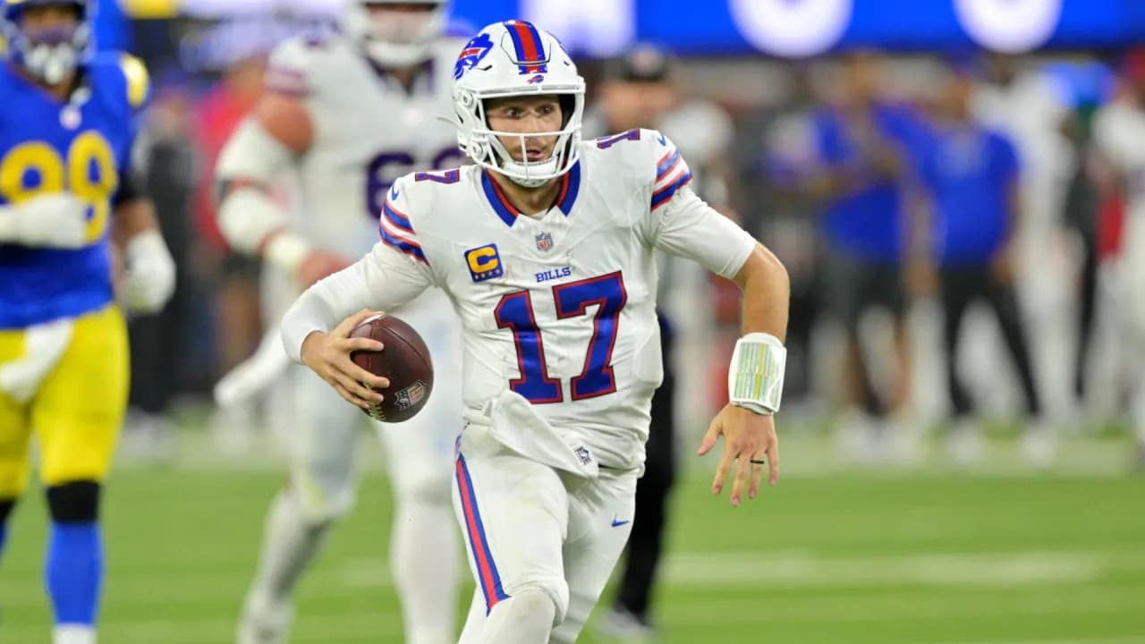 Josh Allen rushing stats: Bills QB runs through Rams to set career record pace
